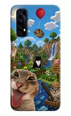 Minecraft Cat Chaos Realme 7/Narzo 20 Pro Hard Case Back Cover by Casekaro