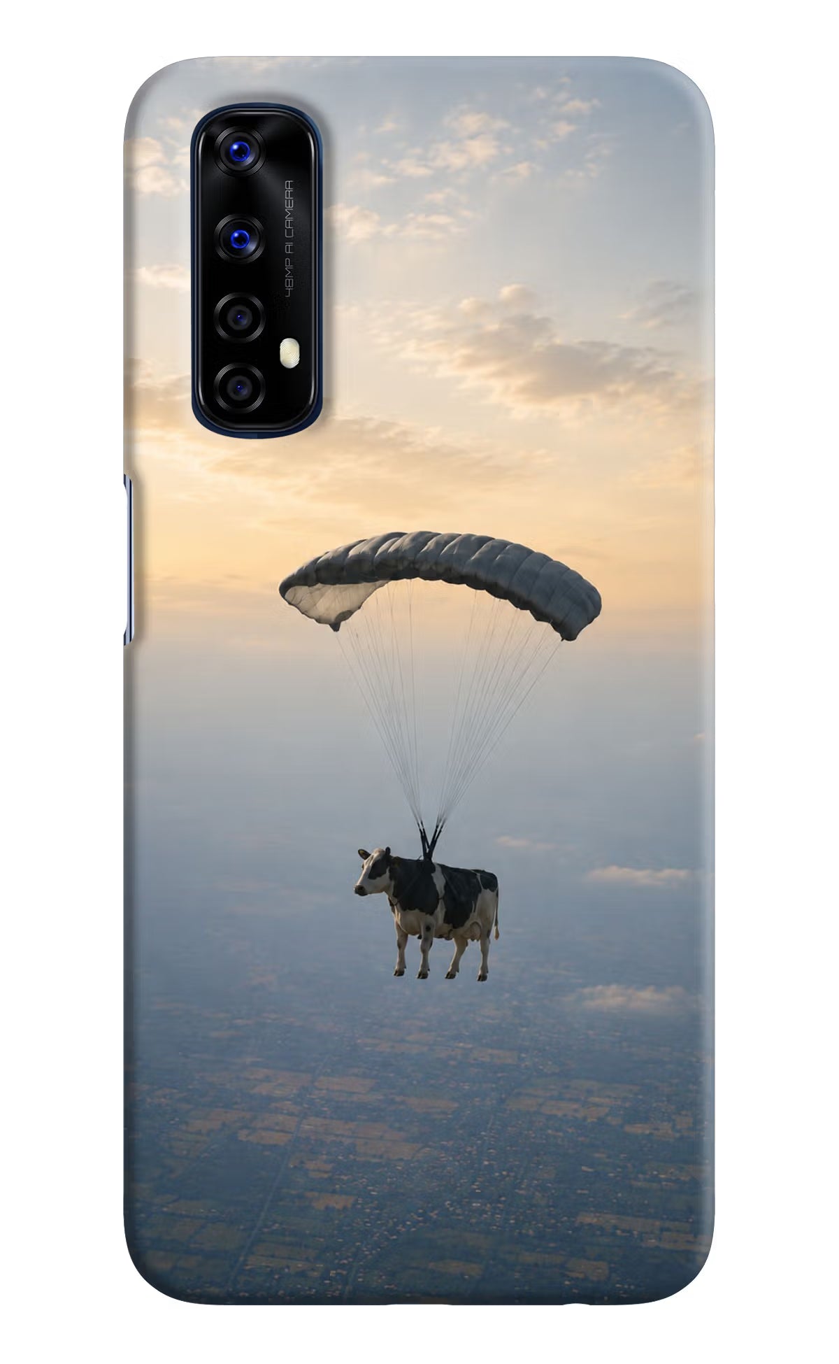 Skydiving Cow Realme 7/Narzo 20 Pro Back Cover
