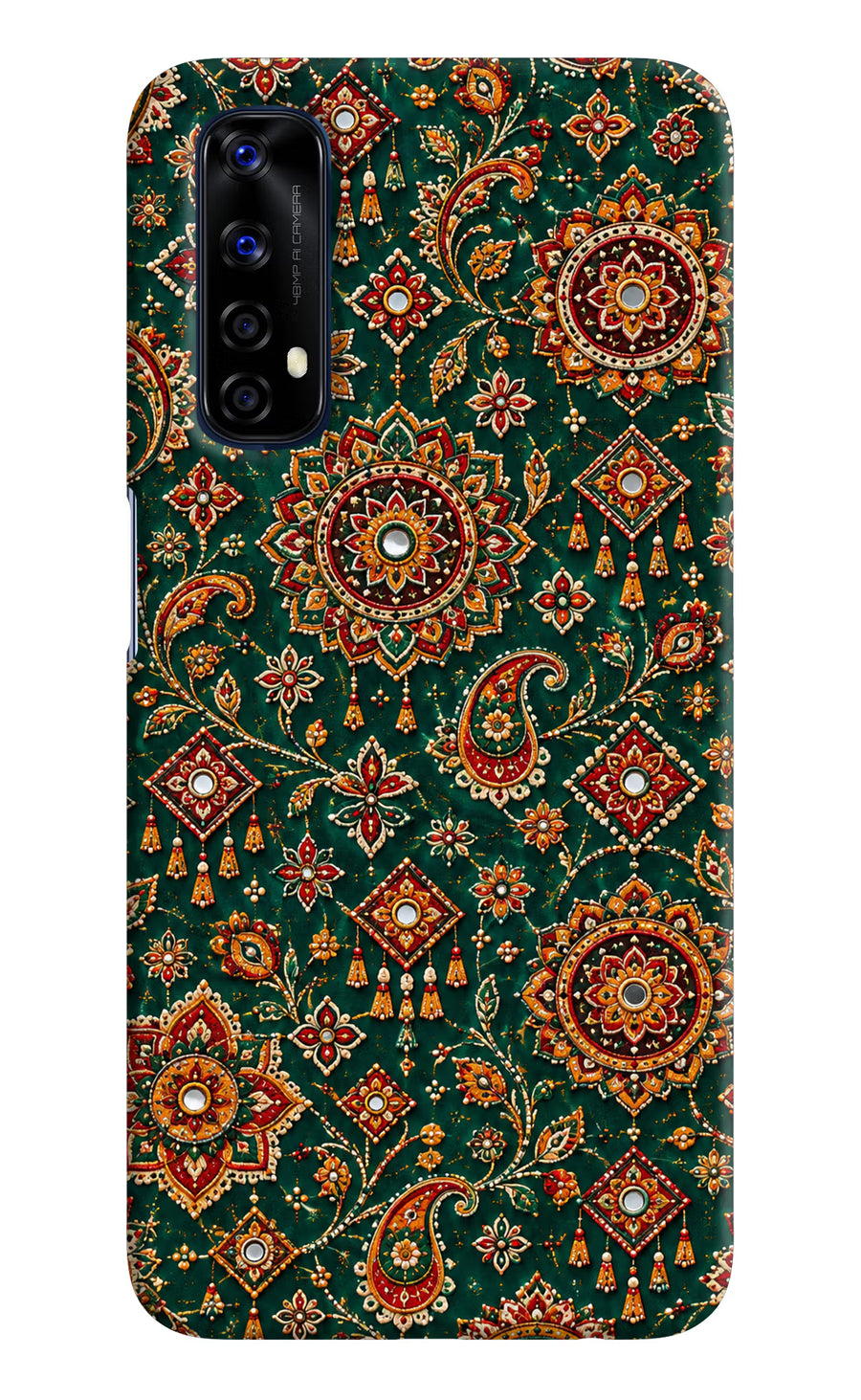 Green Pataka Realme 7/Narzo 20 Pro Back Cover, Hard case