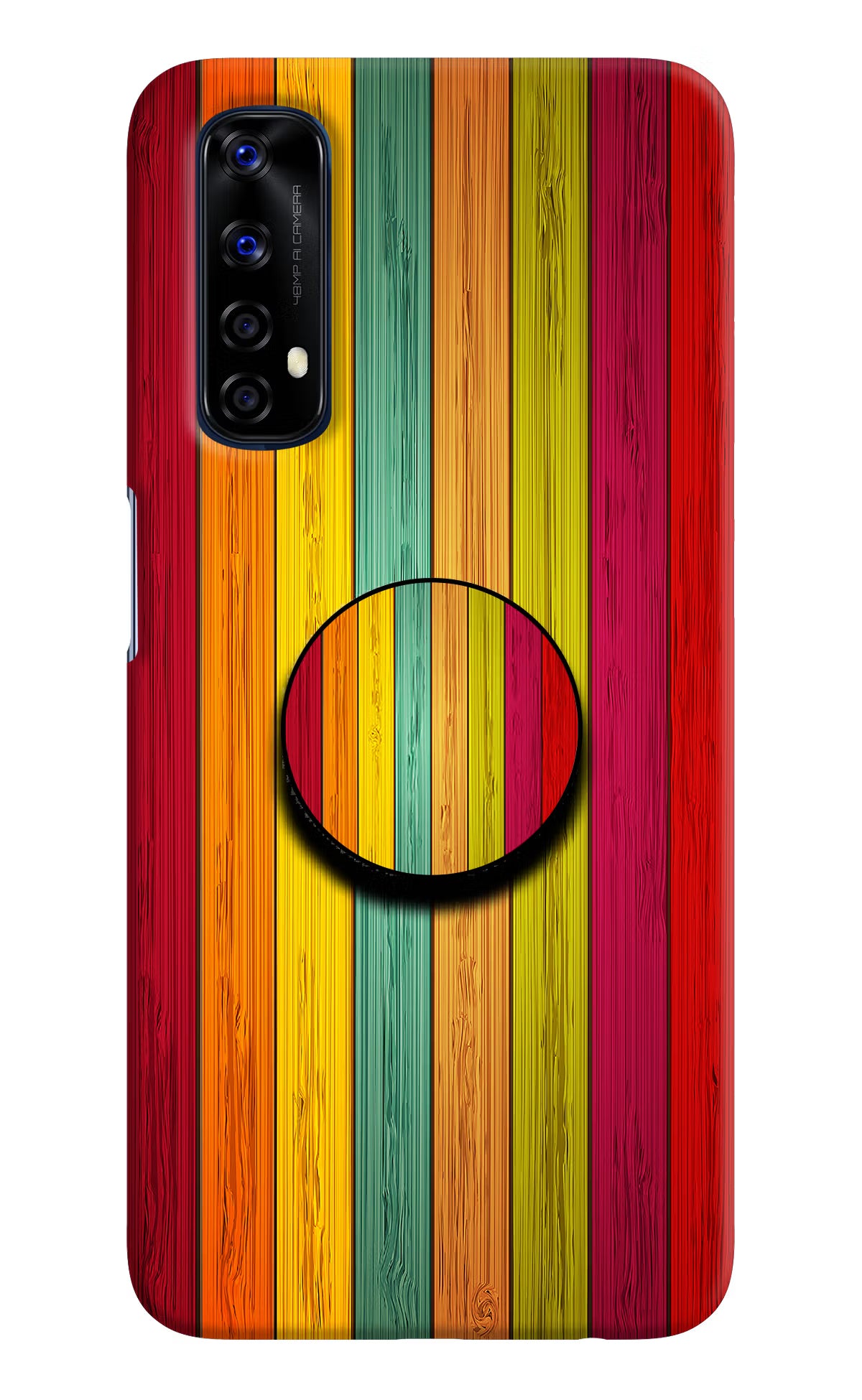 Multicolor Wooden Realme 7/Narzo 20 Pro Pop Case by Casekaro
