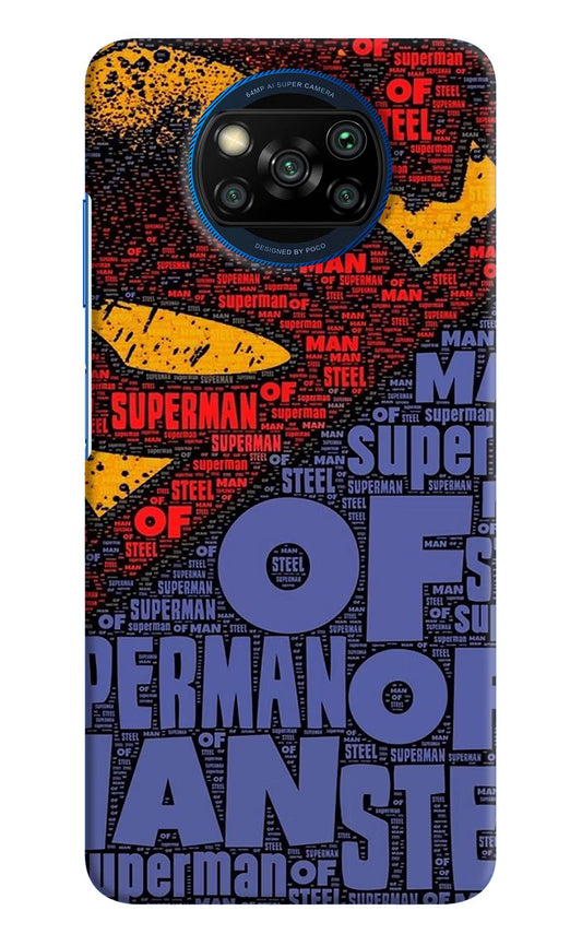 Superman Poco X3/X3 Pro Hard Case Back Cover by Casekaro