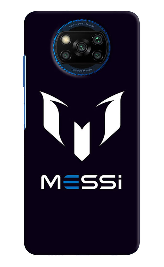 Messi Logo Poco X3/X3 Pro Hard Case Back Cover by Casekaro