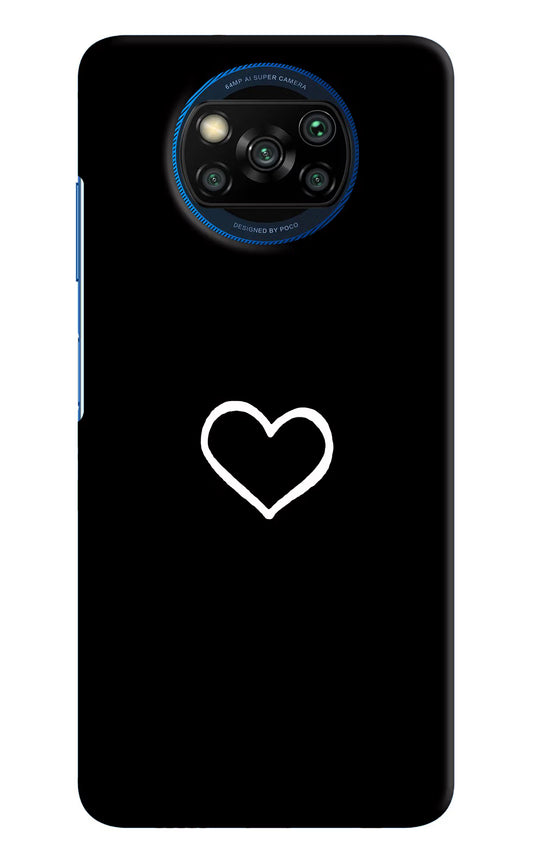 Heart Poco X3/X3 Pro Hard Case Back Cover by Casekaro