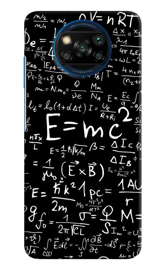 Physics Formula Poco X3/X3 Pro Hard Case Back Cover by Casekaro