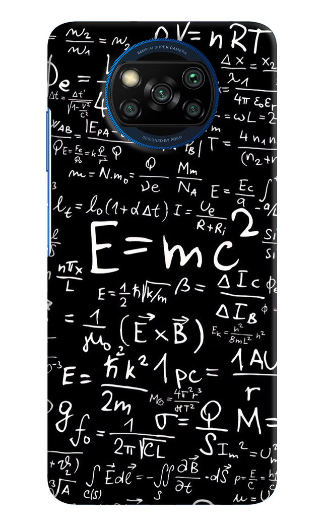 Physics Formula Poco X3/X3 Pro Hard Case Back Cover by Casekaro