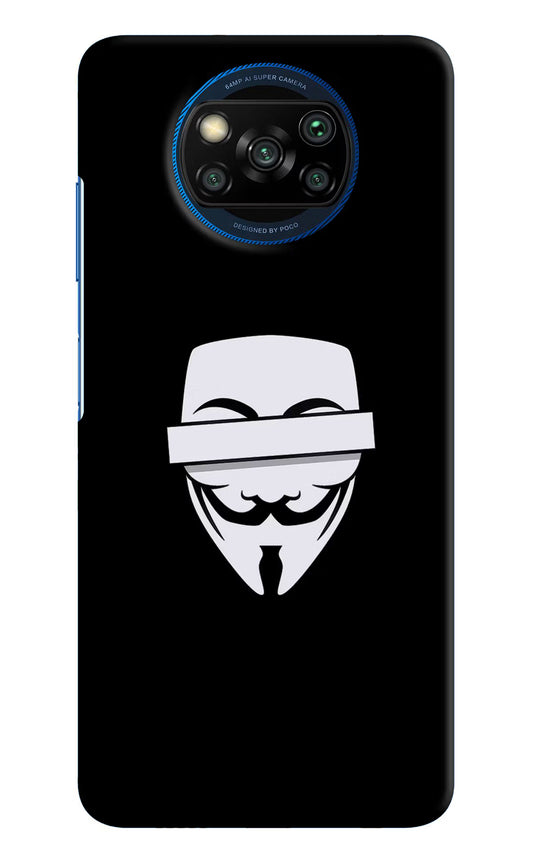 Anonymous Face Poco X3/X3 Pro Hard Case Back Cover by Casekaro