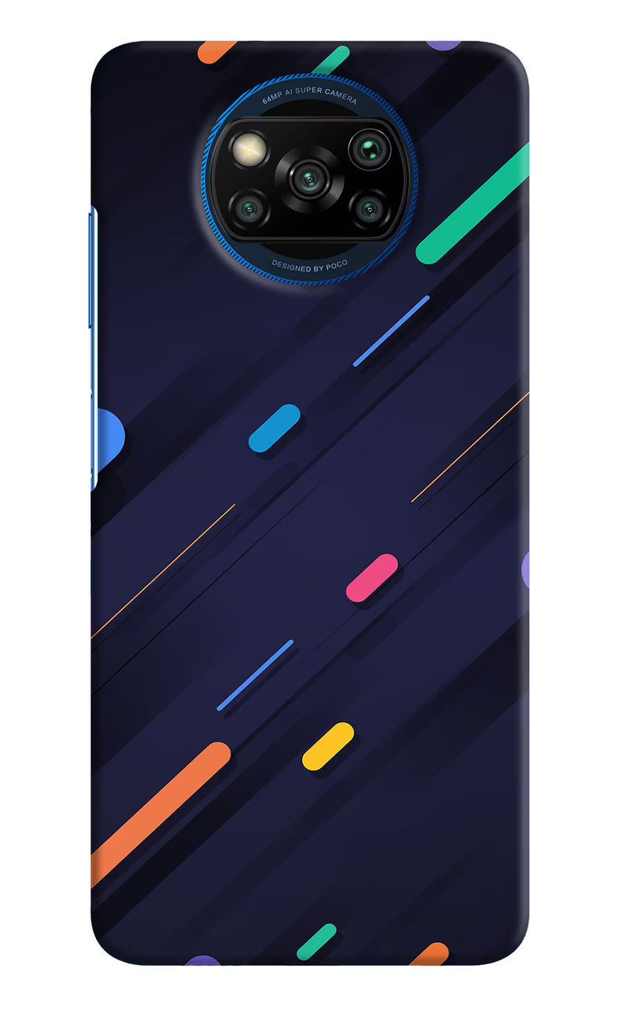 Abstract Design Poco X3/X3 Pro Back Cover, Hard case