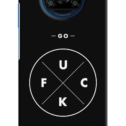 Go Fuck Yourself Poco X3/X3 Pro Hard Case Back Cover by Casekaro