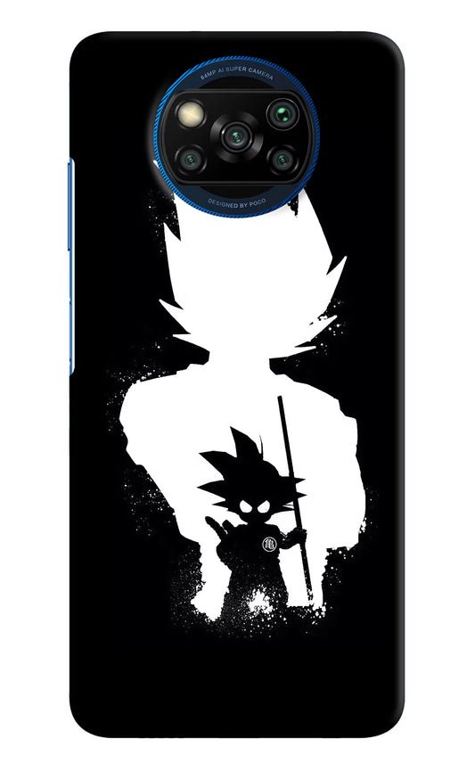 Goku Shadow Poco X3/X3 Pro Hard Case Back Cover by Casekaro