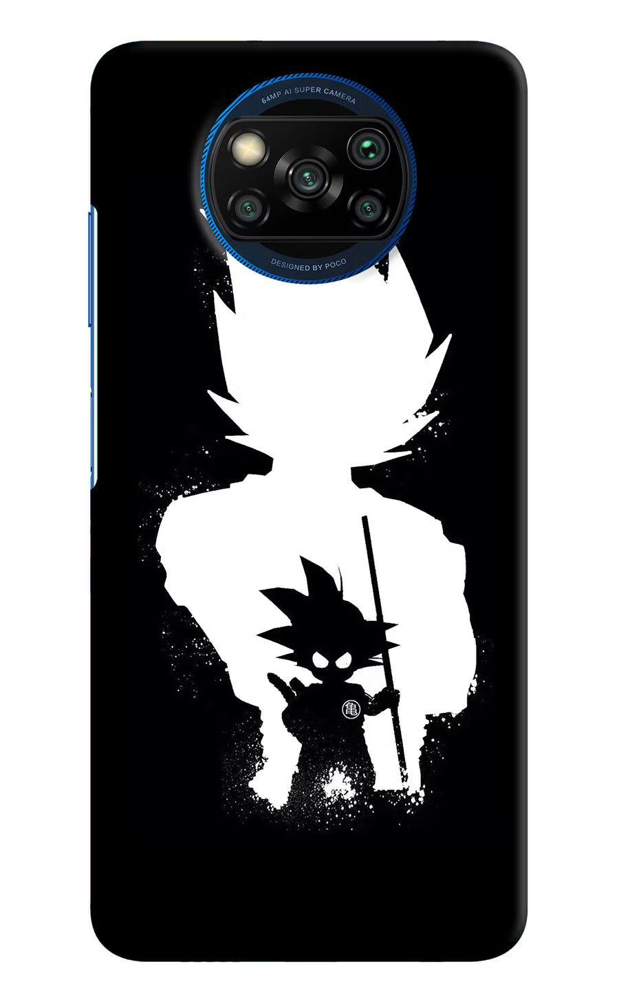 Goku Shadow Poco X3/X3 Pro Back Cover, Hard case