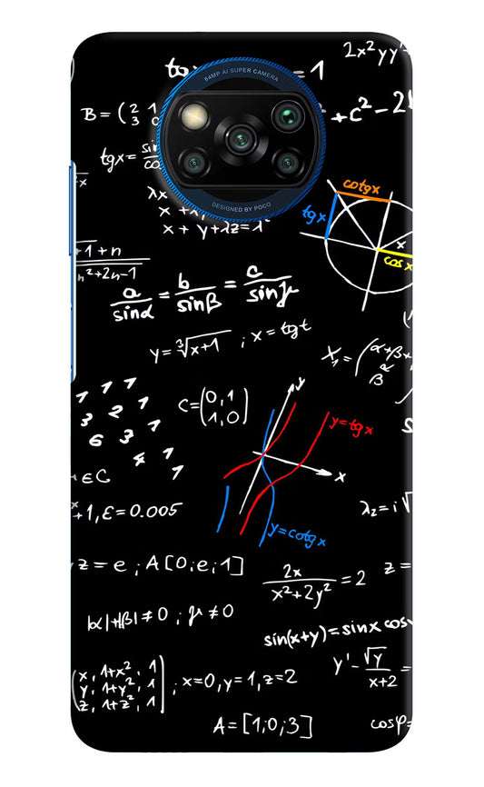 Mathematics Formula Poco X3/X3 Pro Hard Case Back Cover by Casekaro
