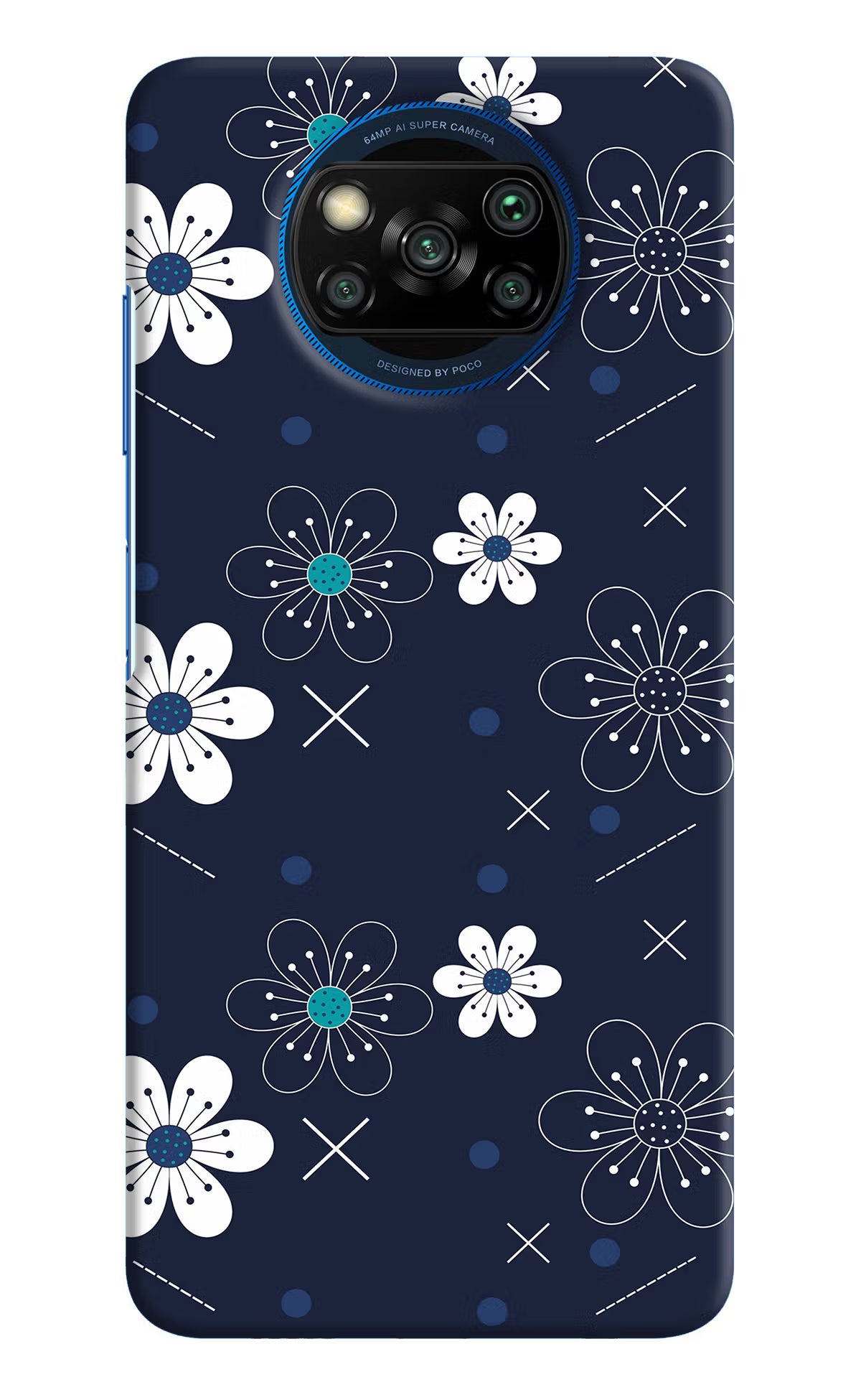 Flowers Poco X3/X3 Pro Hard Case Back Cover by Casekaro