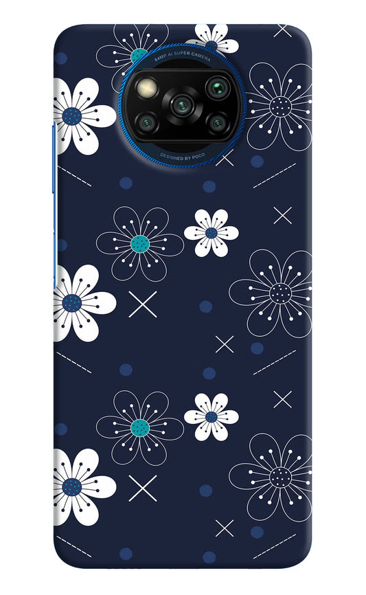 Flowers Poco X3/X3 Pro Hard Case Back Cover by Casekaro