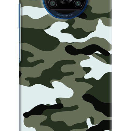 Camouflage Poco X3/X3 Pro Hard Case Back Cover by Casekaro