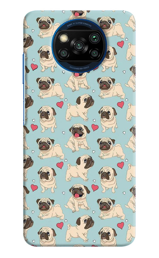 Pug Dog Poco X3/X3 Pro Hard Case Back Cover by Casekaro