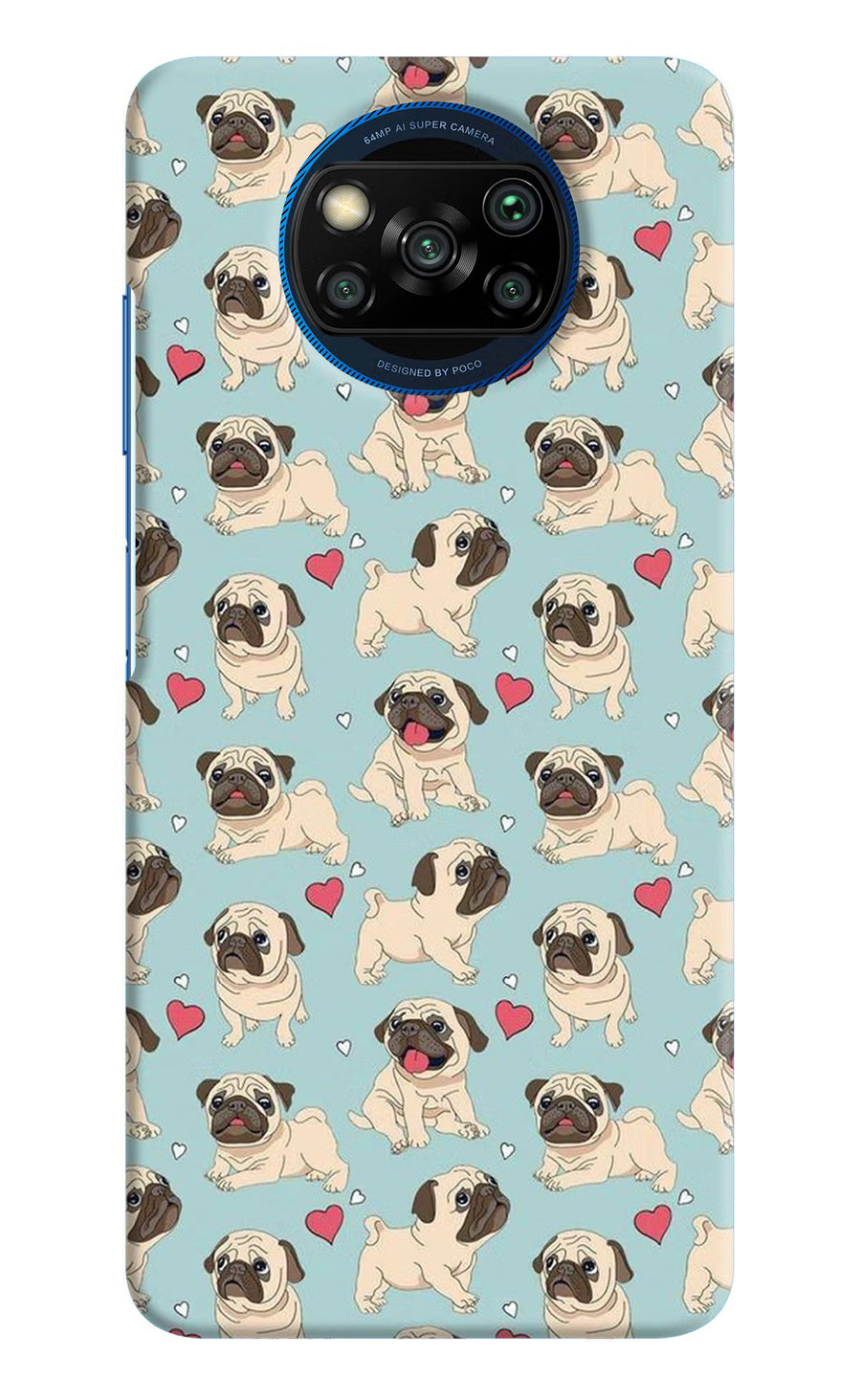 Pug Dog Poco X3/X3 Pro Back Cover, Hard case