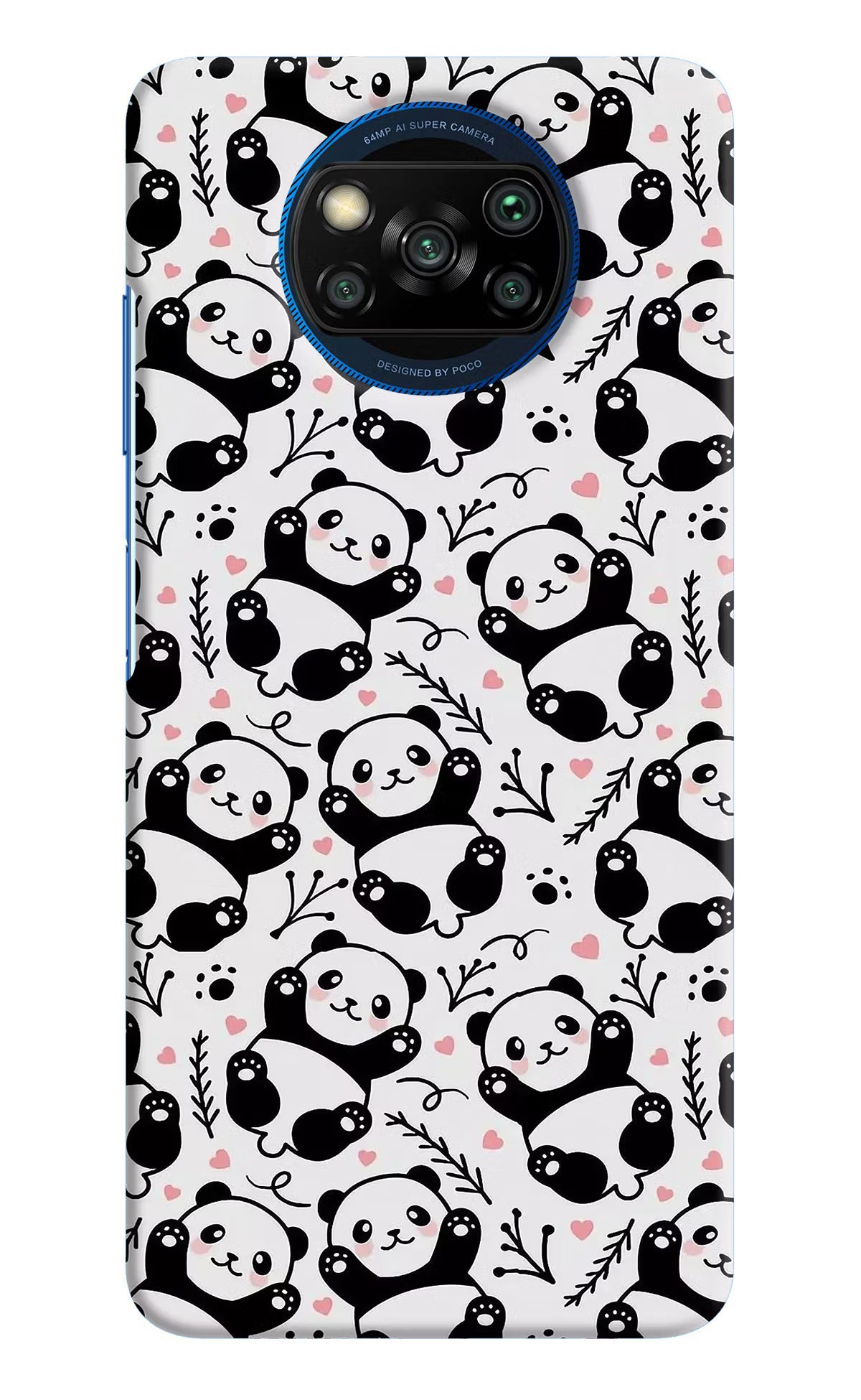 Cute Panda Poco X3/X3 Pro Hard Case Back Cover by Casekaro
