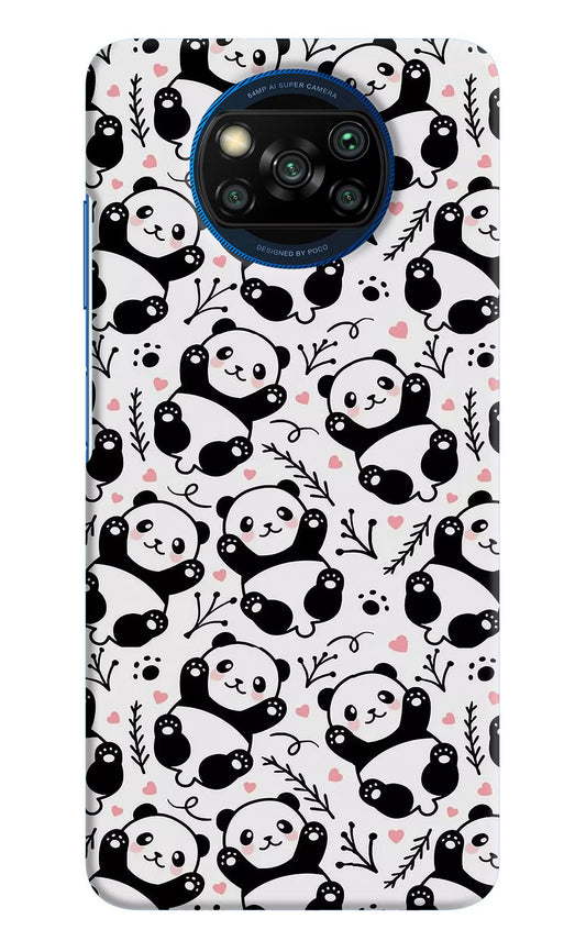 Cute Panda Poco X3/X3 Pro Hard Case Back Cover by Casekaro