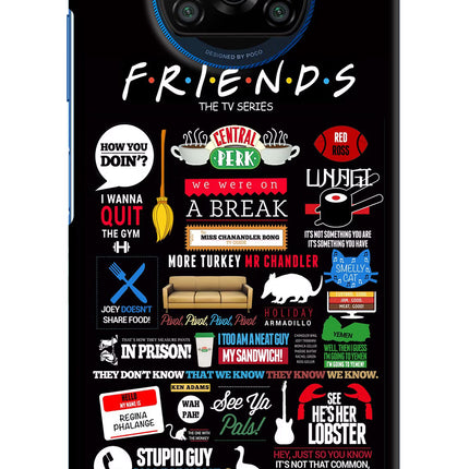 FRIENDS Poco X3/X3 Pro Hard Case Back Cover by Casekaro
