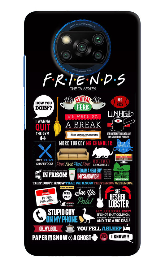FRIENDS Poco X3/X3 Pro Hard Case Back Cover by Casekaro
