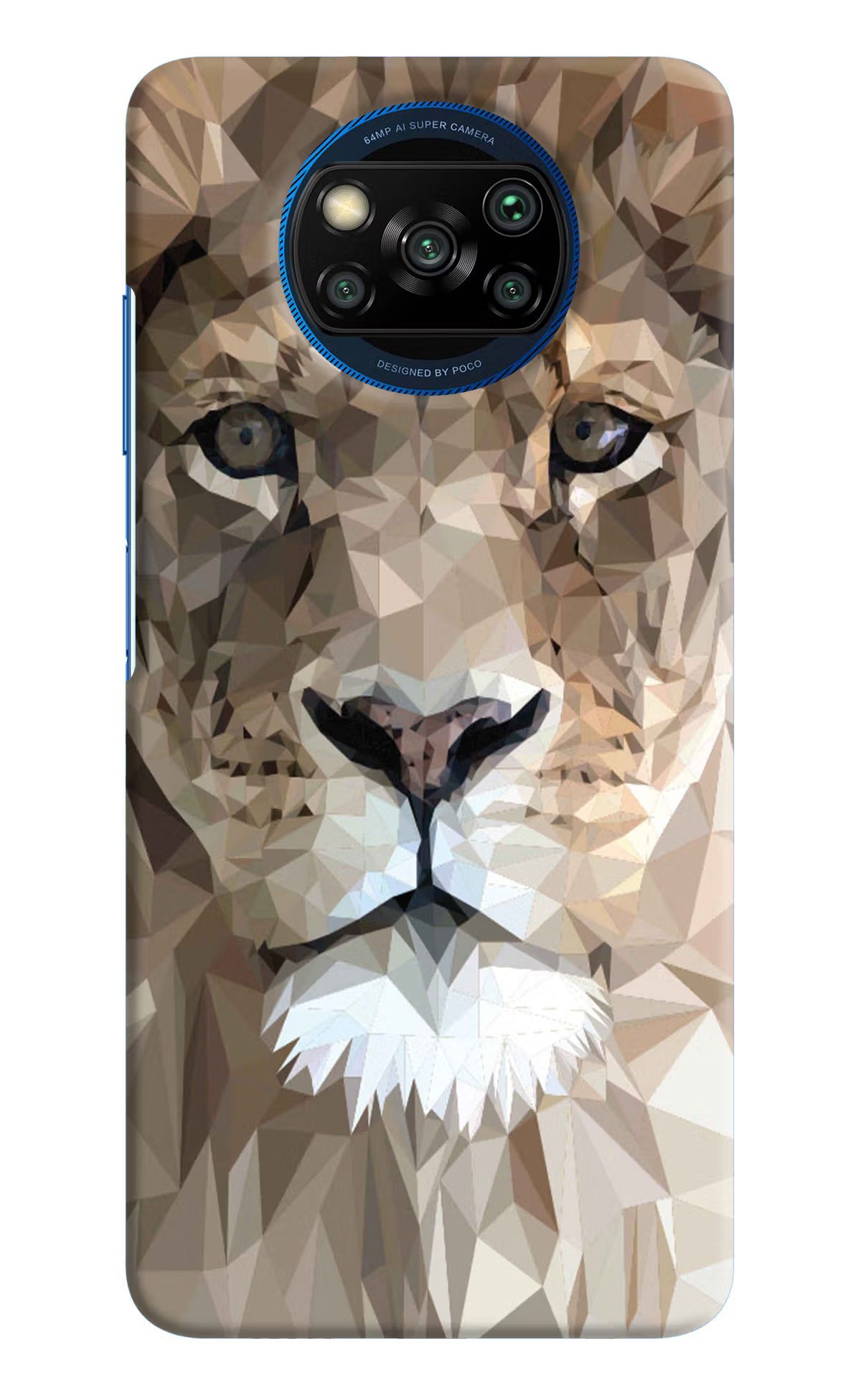 Lion Art Poco X3/X3 Pro Hard Case Back Cover by Casekaro