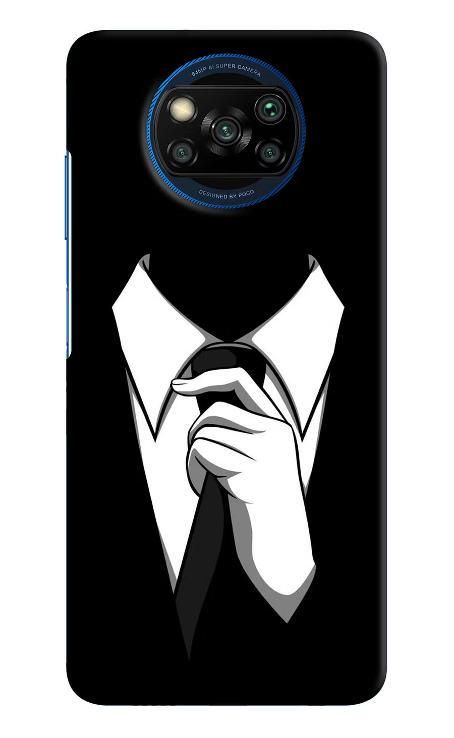 Black Tie Poco X3/X3 Pro Back Cover, Hard case