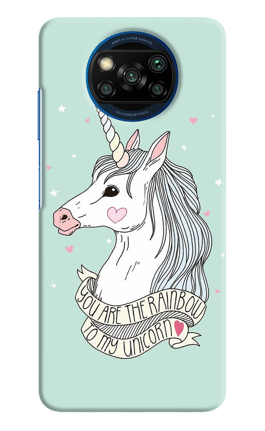 Unicorn Wallpaper Poco X3/X3 Pro Back Cover, Hard case