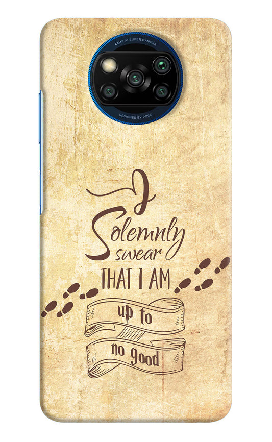 I Solemnly swear that i up to no good Poco X3/X3 Pro Hard Case Back Cover by Casekaro