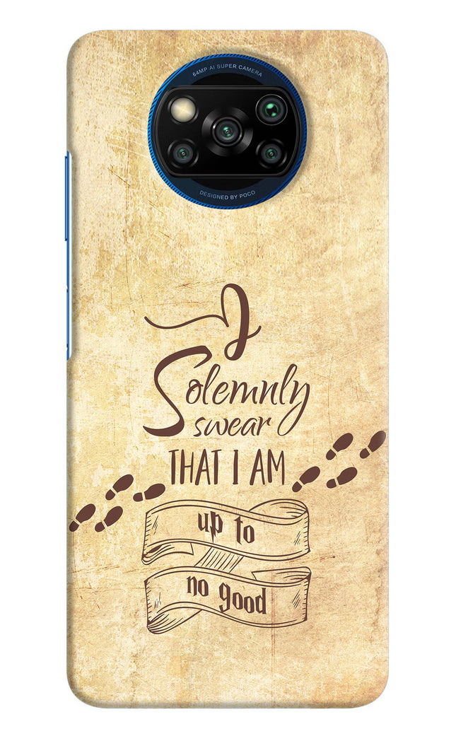 I Solemnly swear that i up to no good Poco X3/X3 Pro Hard Case Back Cover by Casekaro