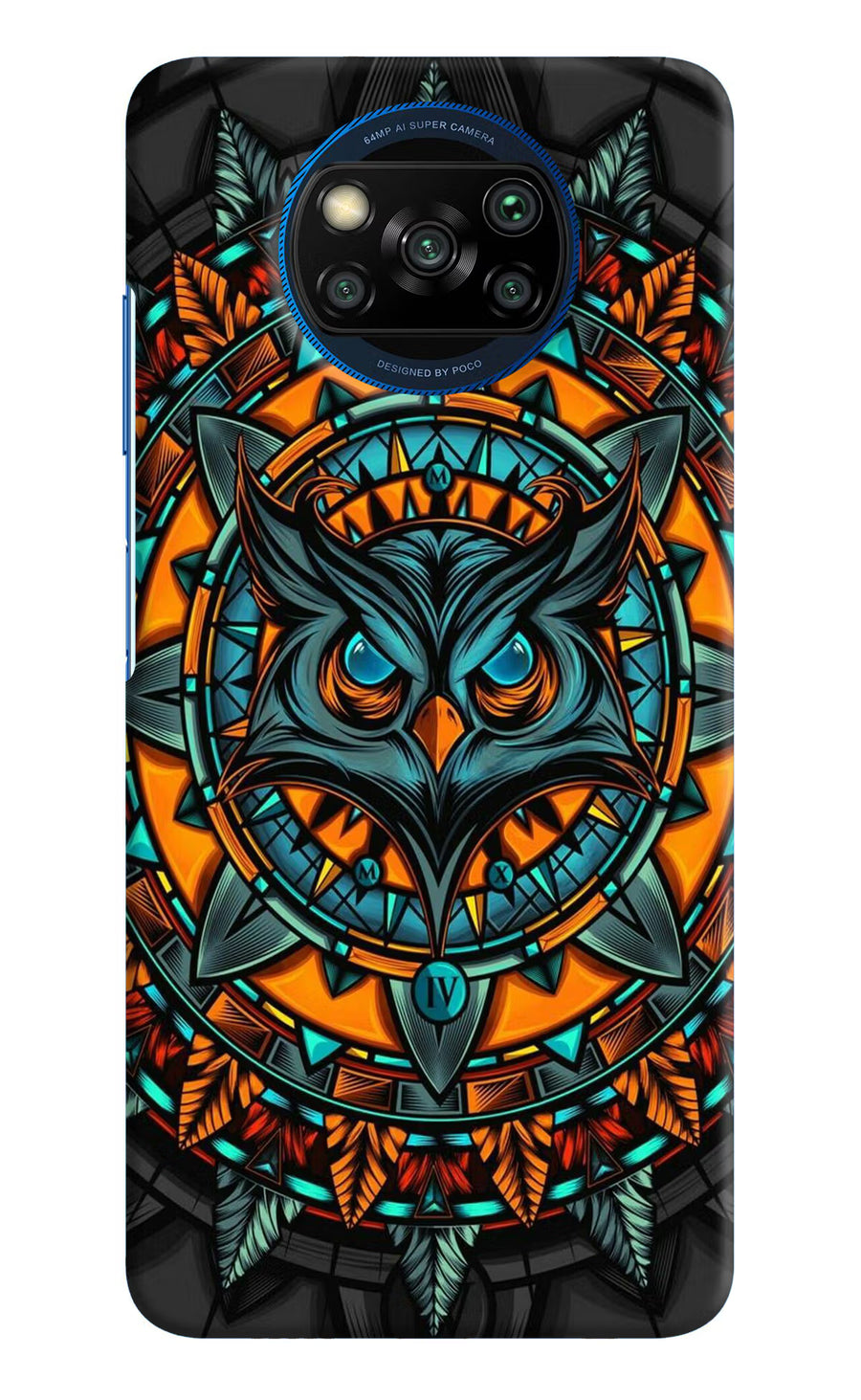Angry Owl Art Poco X3/X3 Pro Back Cover, Hard case