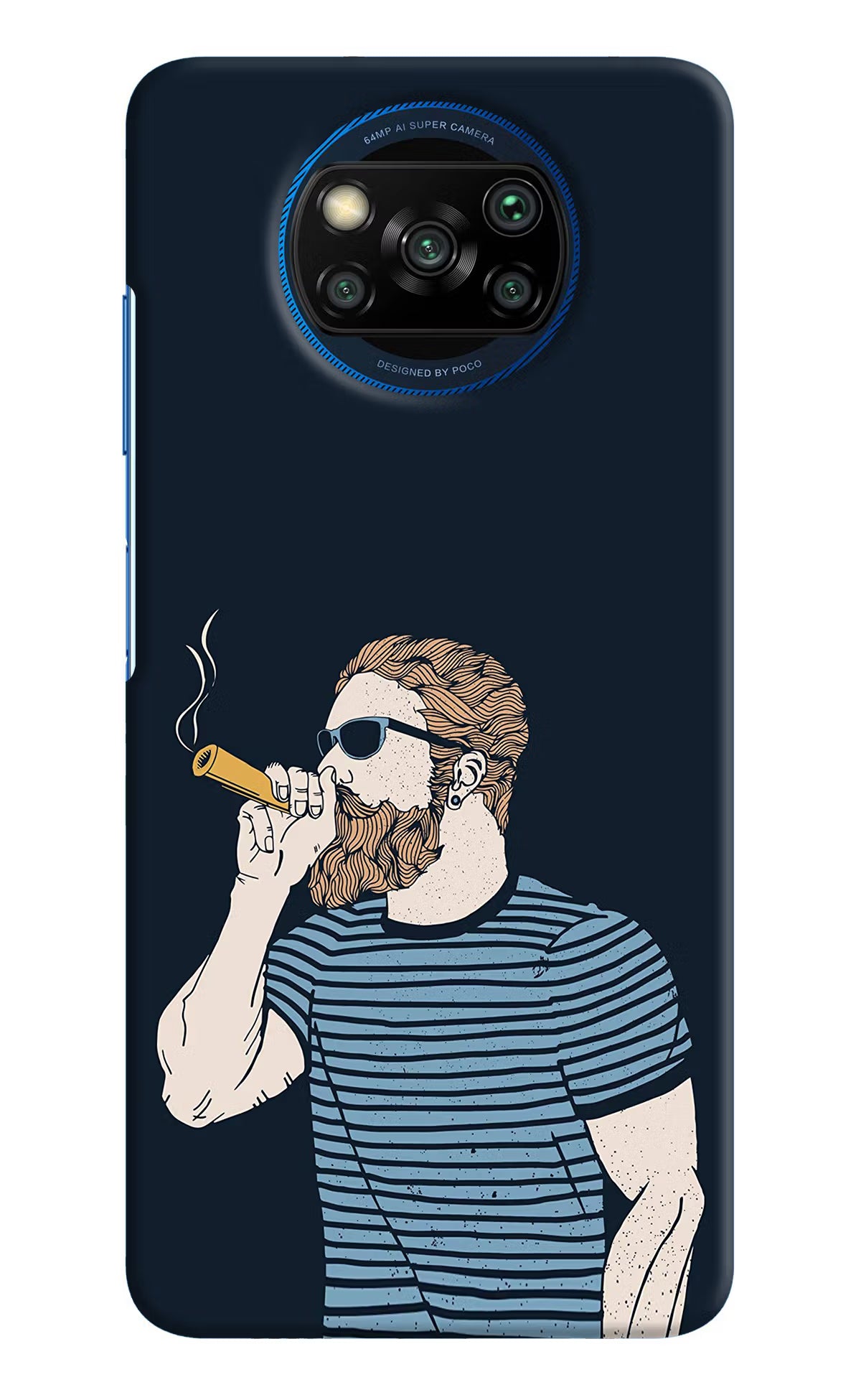Smoking Poco X3/X3 Pro Hard Case Back Cover by Casekaro