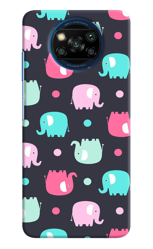Elephants Poco X3/X3 Pro Hard Case Back Cover by Casekaro