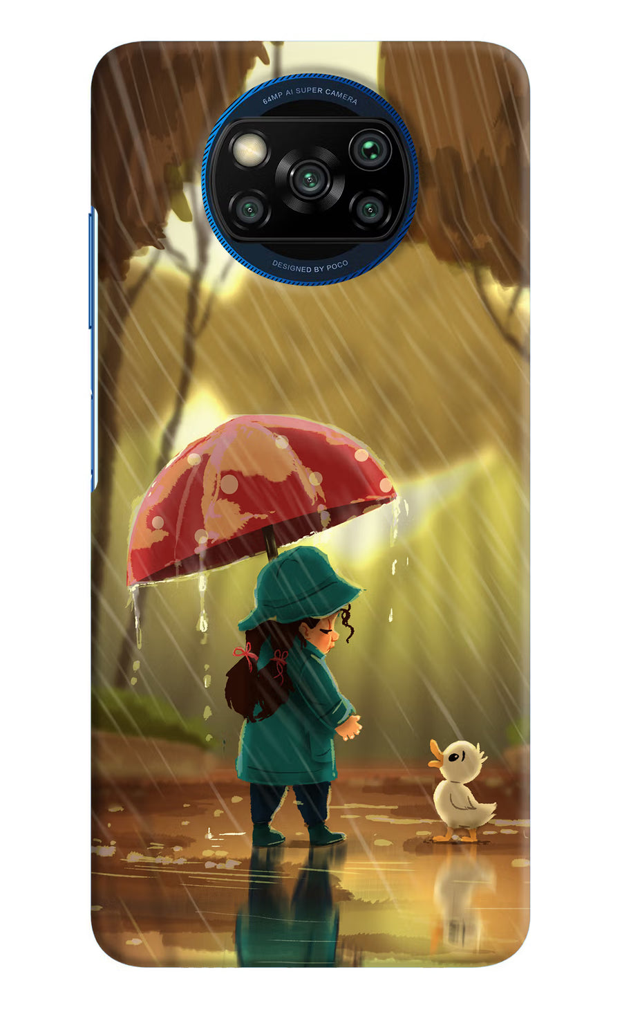 Rainy Day Poco X3/X3 Pro Back Cover, Hard case