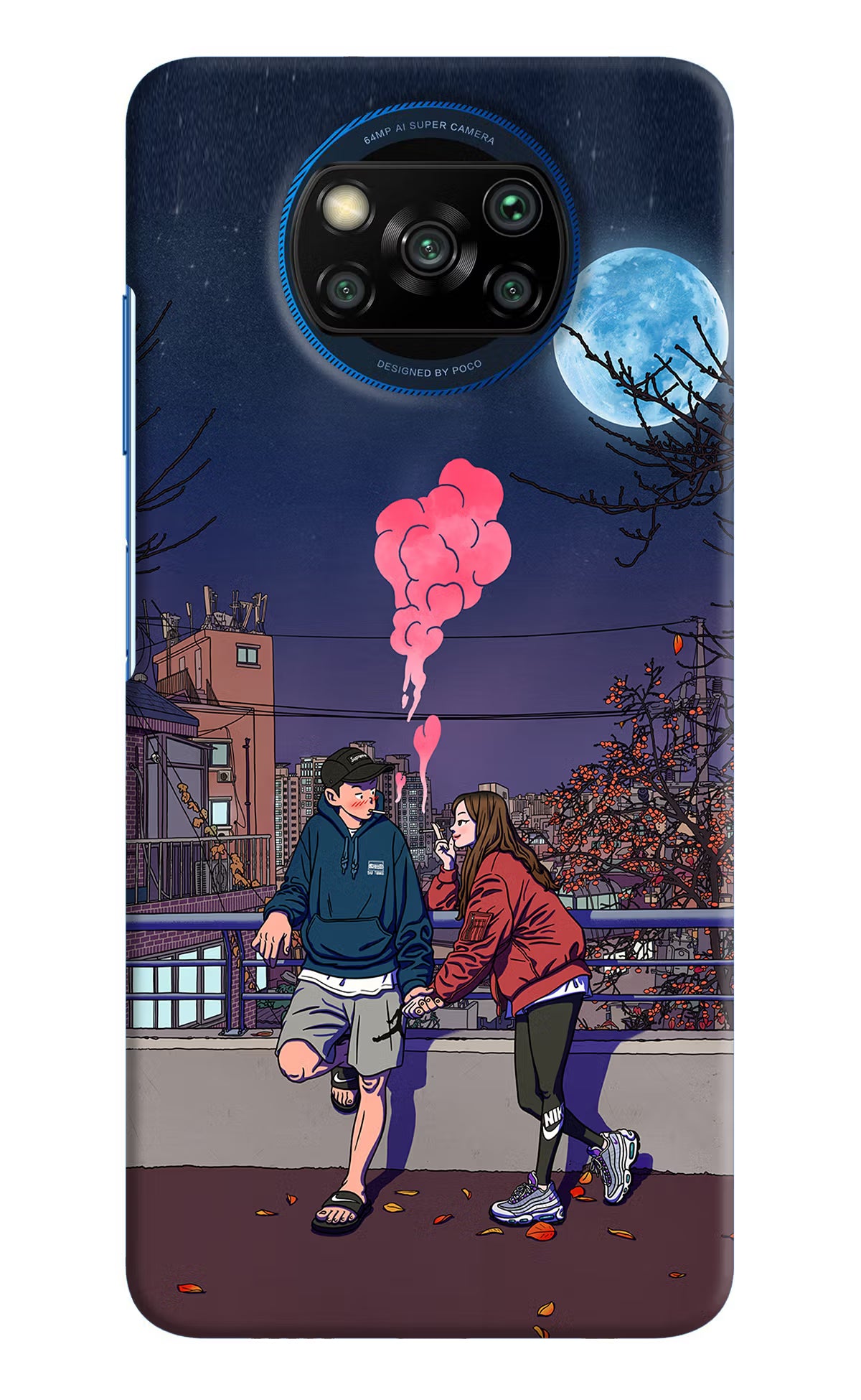 Chilling Couple Poco X3/X3 Pro Hard Case Back Cover by Casekaro