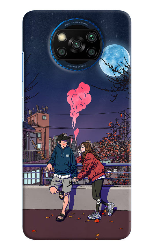 Chilling Couple Poco X3/X3 Pro Hard Case Back Cover by Casekaro