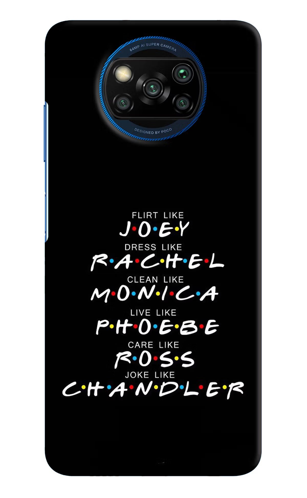 FRIENDS Character Poco X3/X3 Pro Hard Case Back Cover by Casekaro