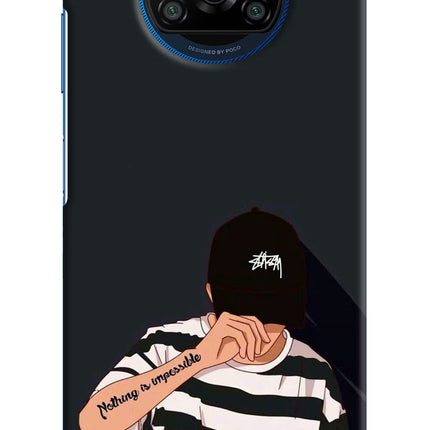 Aesthetic Boy Poco X3/X3 Pro Hard Case Back Cover by Casekaro