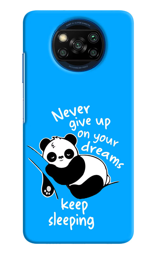 Keep Sleeping Poco X3/X3 Pro Hard Case Back Cover by Casekaro