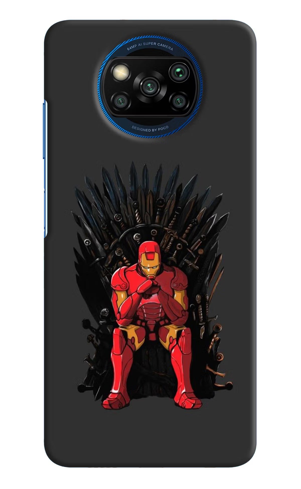 Ironman Throne Poco X3/X3 Pro Hard Case Back Cover by Casekaro