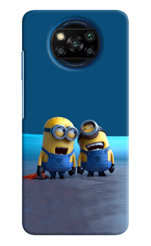 Minion Laughing Poco X3/X3 Pro Hard Case Back Cover by Casekaro