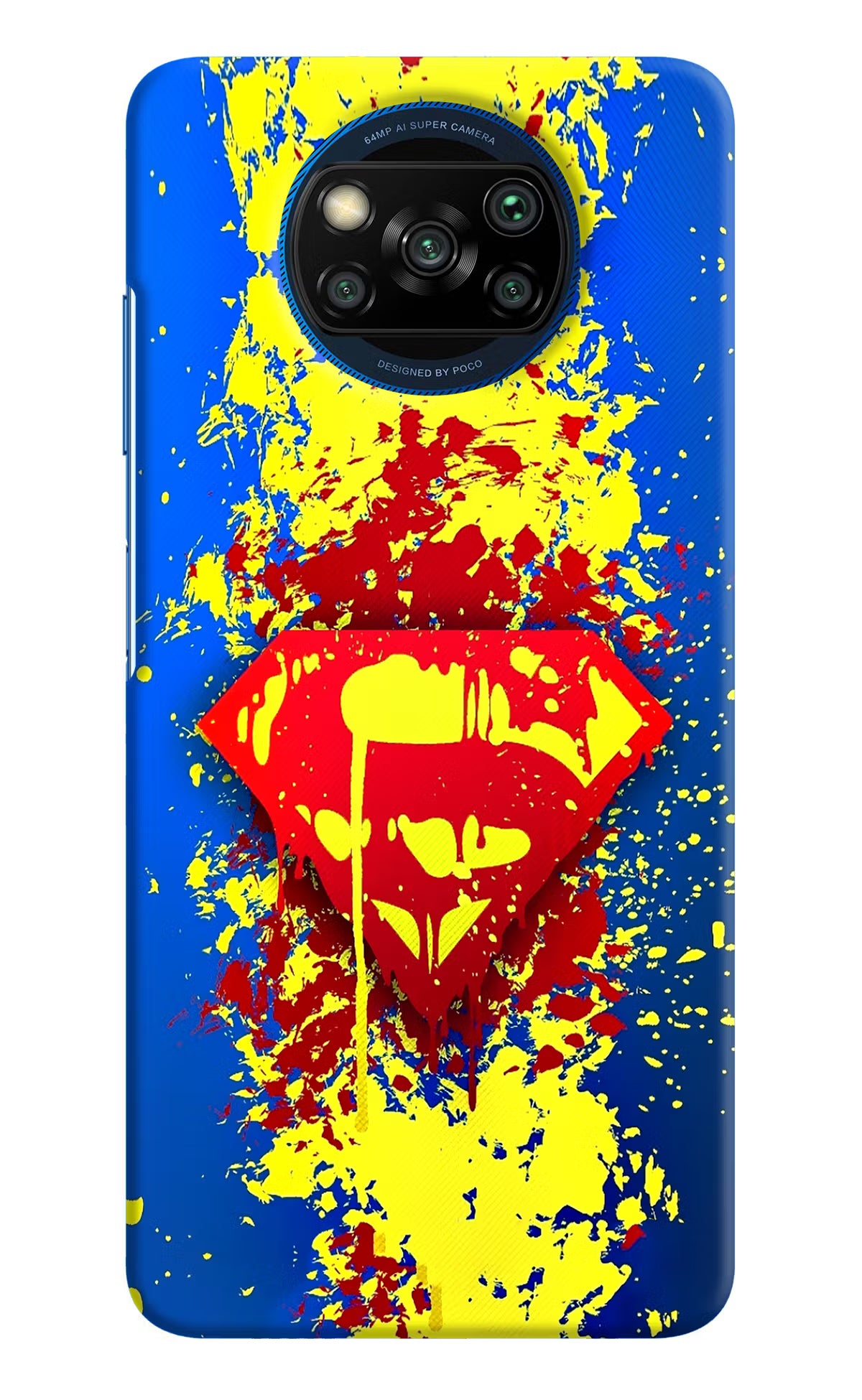 Superman logo Poco X3/X3 Pro Hard Case Back Cover by Casekaro