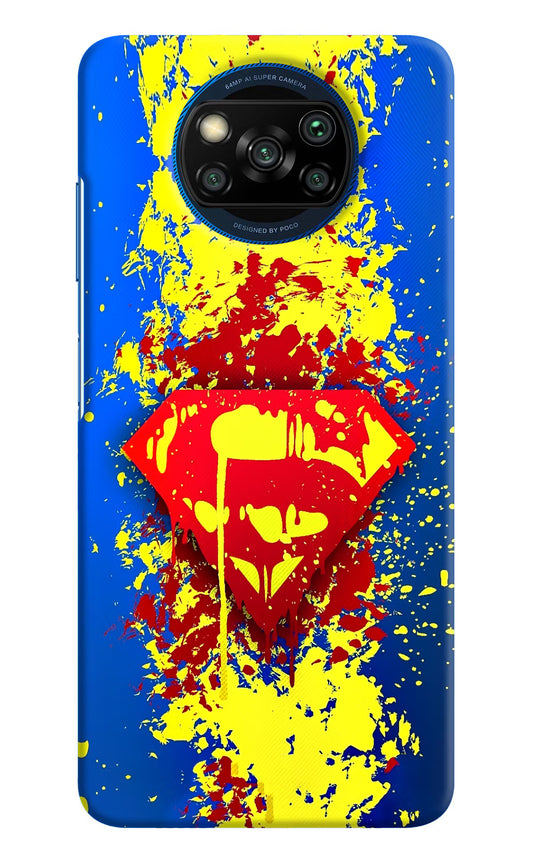 Superman logo Poco X3/X3 Pro Hard Case Back Cover by Casekaro
