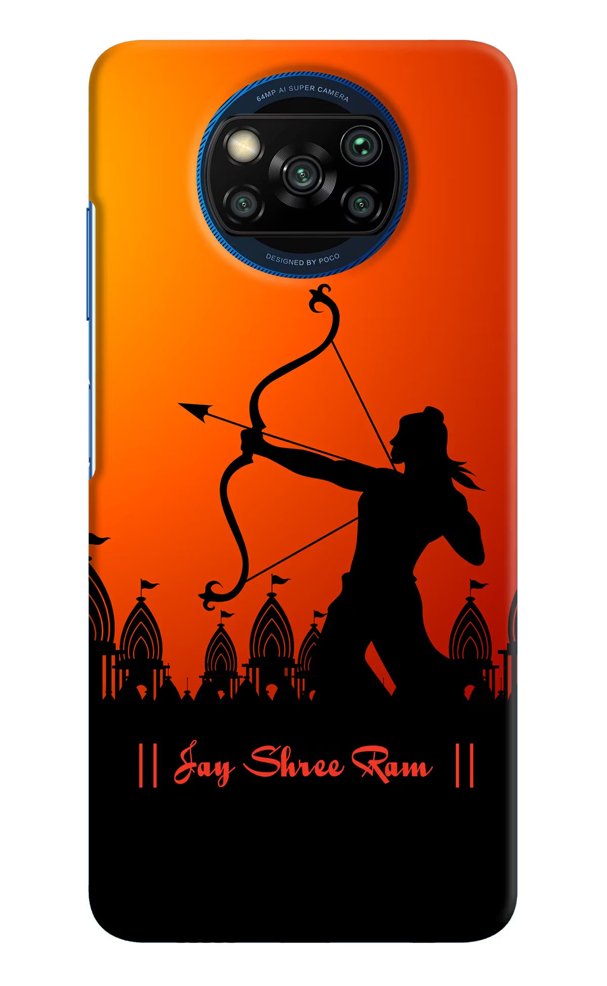 Lord Ram - 4 Poco X3/X3 Pro Hard Case Back Cover by Casekaro