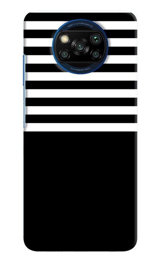 Black and White Print Poco X3/X3 Pro Hard Case Back Cover by Casekaro