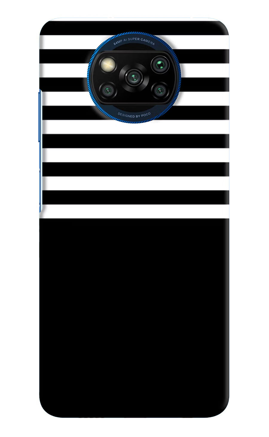 Black and White Print Poco X3/X3 Pro Back Cover, Hard case