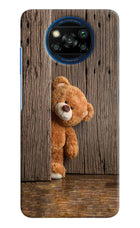 Teddy Wooden Poco X3/X3 Pro Hard Case Back Cover by Casekaro