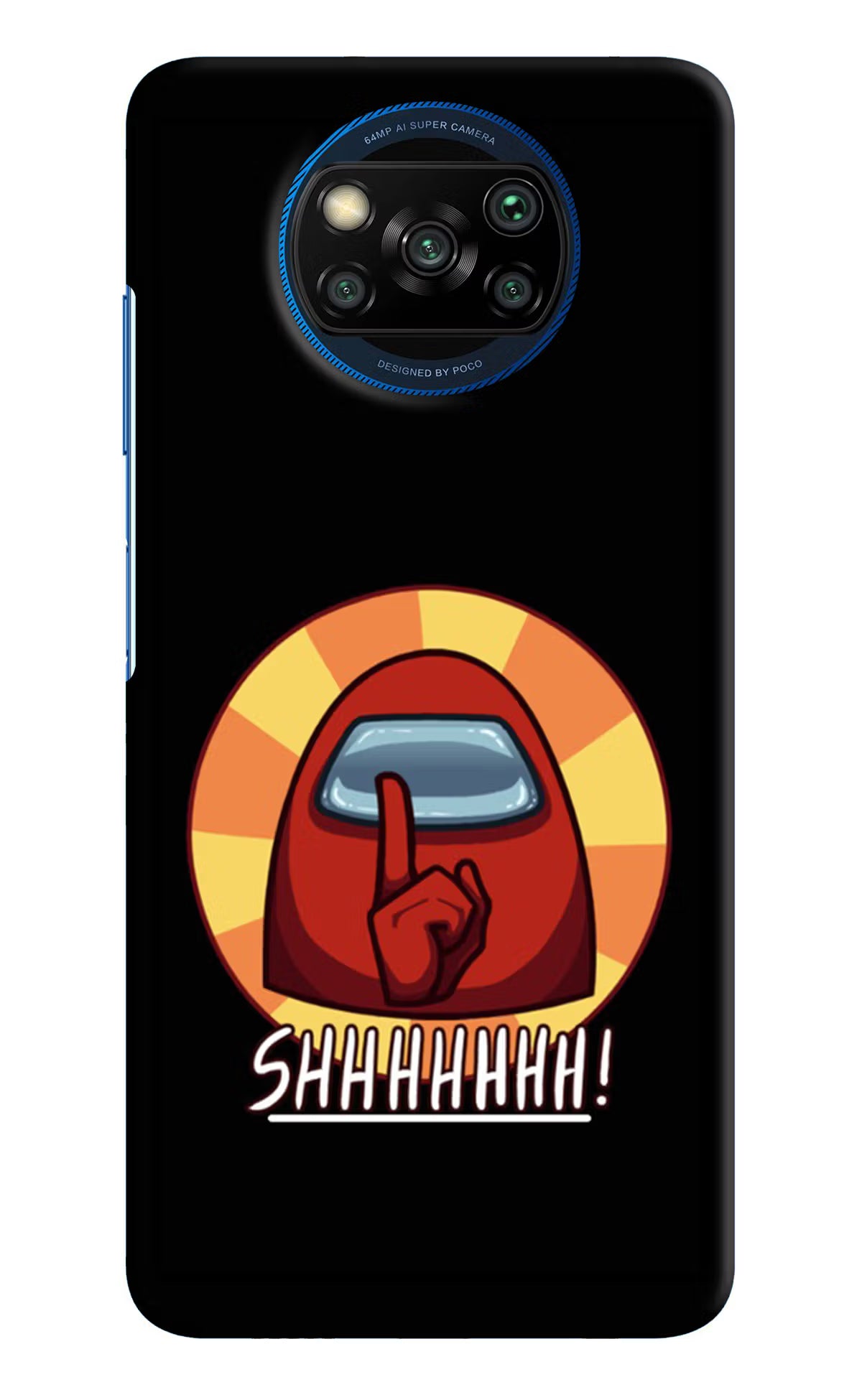 Among Us Shhh! Poco X3/X3 Pro Hard Case Back Cover by Casekaro