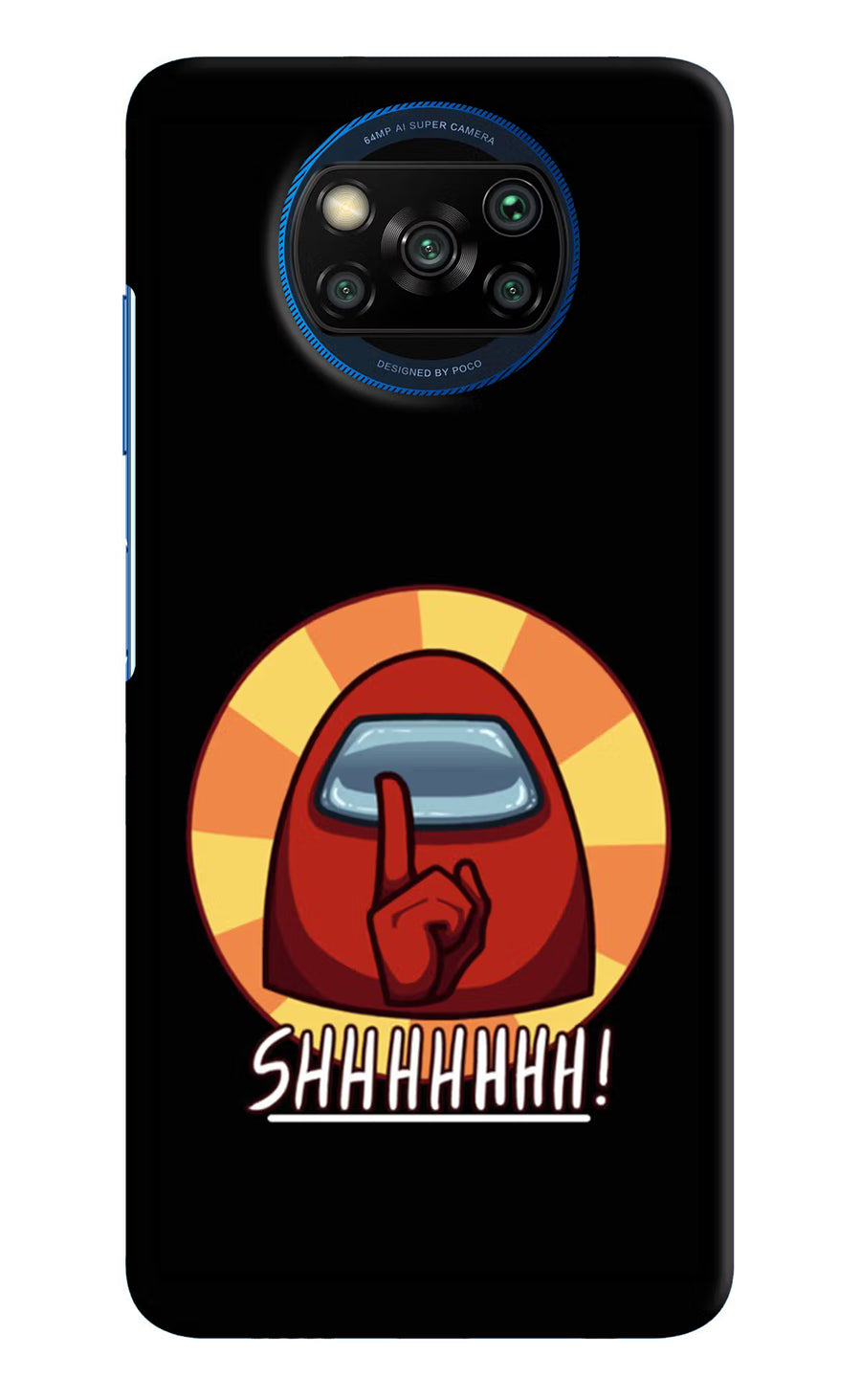 Among Us Shhh! Poco X3/X3 Pro Back Cover, Hard case