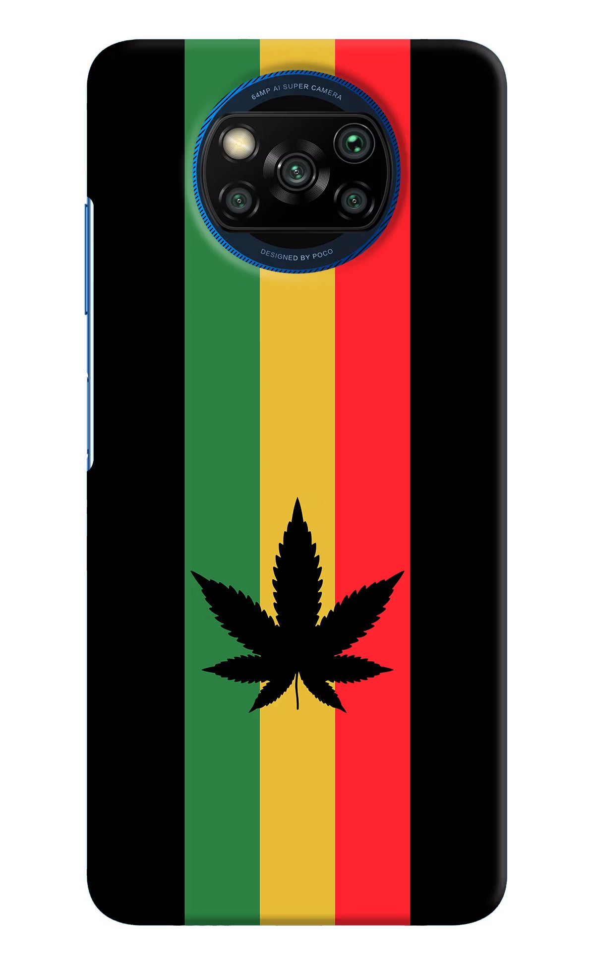 Weed Flag Poco X3/X3 Pro Hard Case Back Cover by Casekaro
