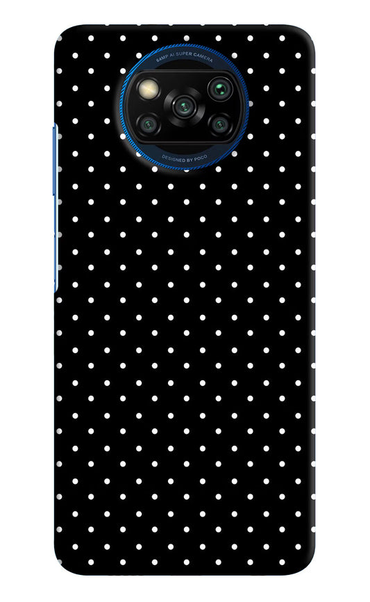 White Dots Poco X3/X3 Pro Hard Case Back Cover by Casekaro